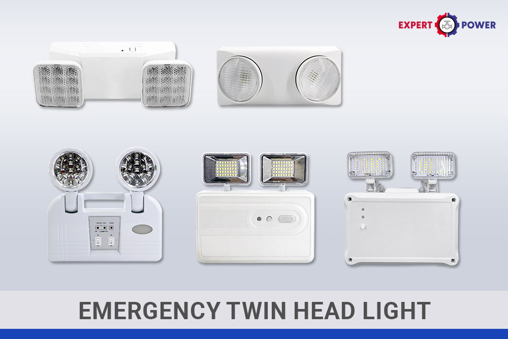 Emergency twin head lights