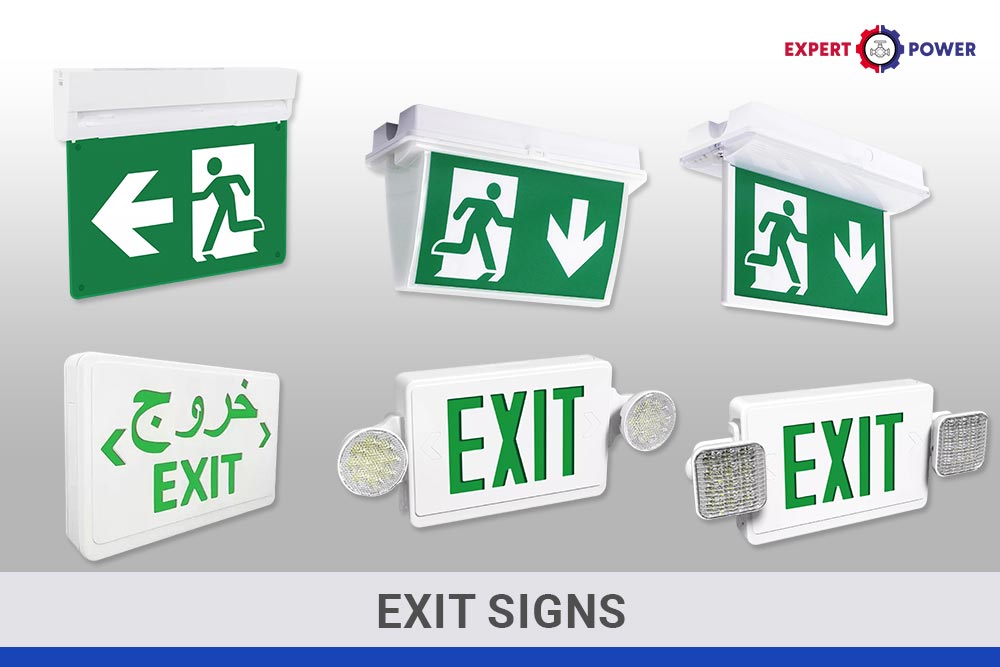 Exit signs – emergency evacuation guidance UAE