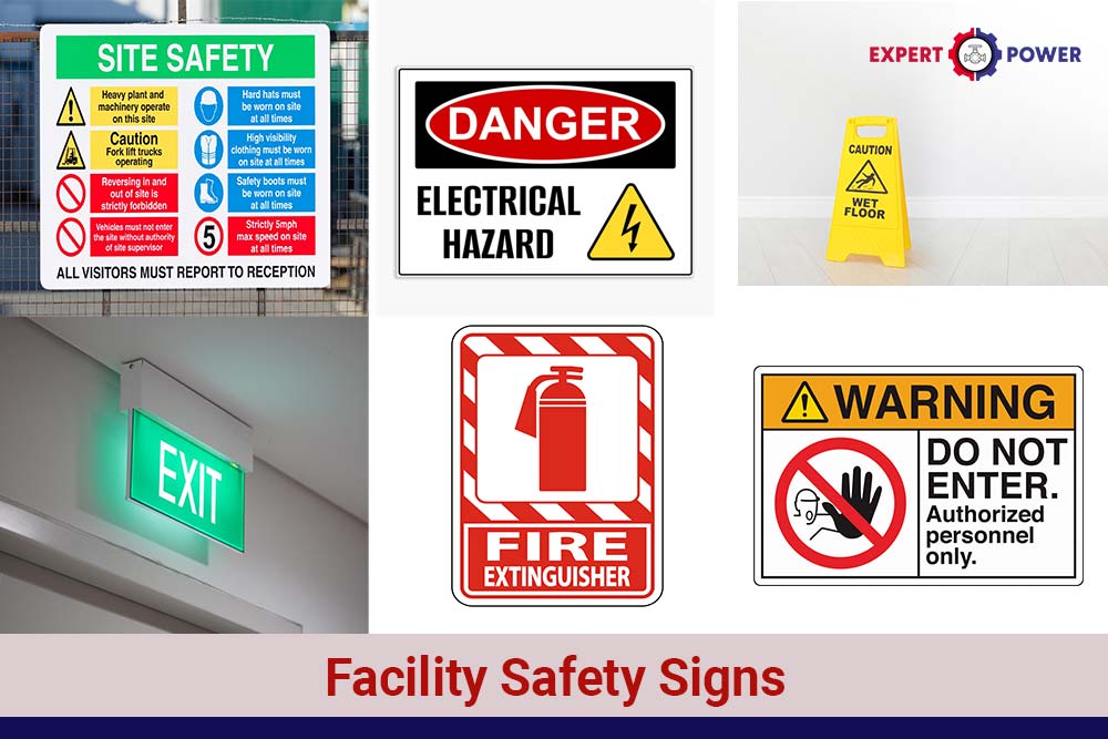 Facility Safety Signs Collection